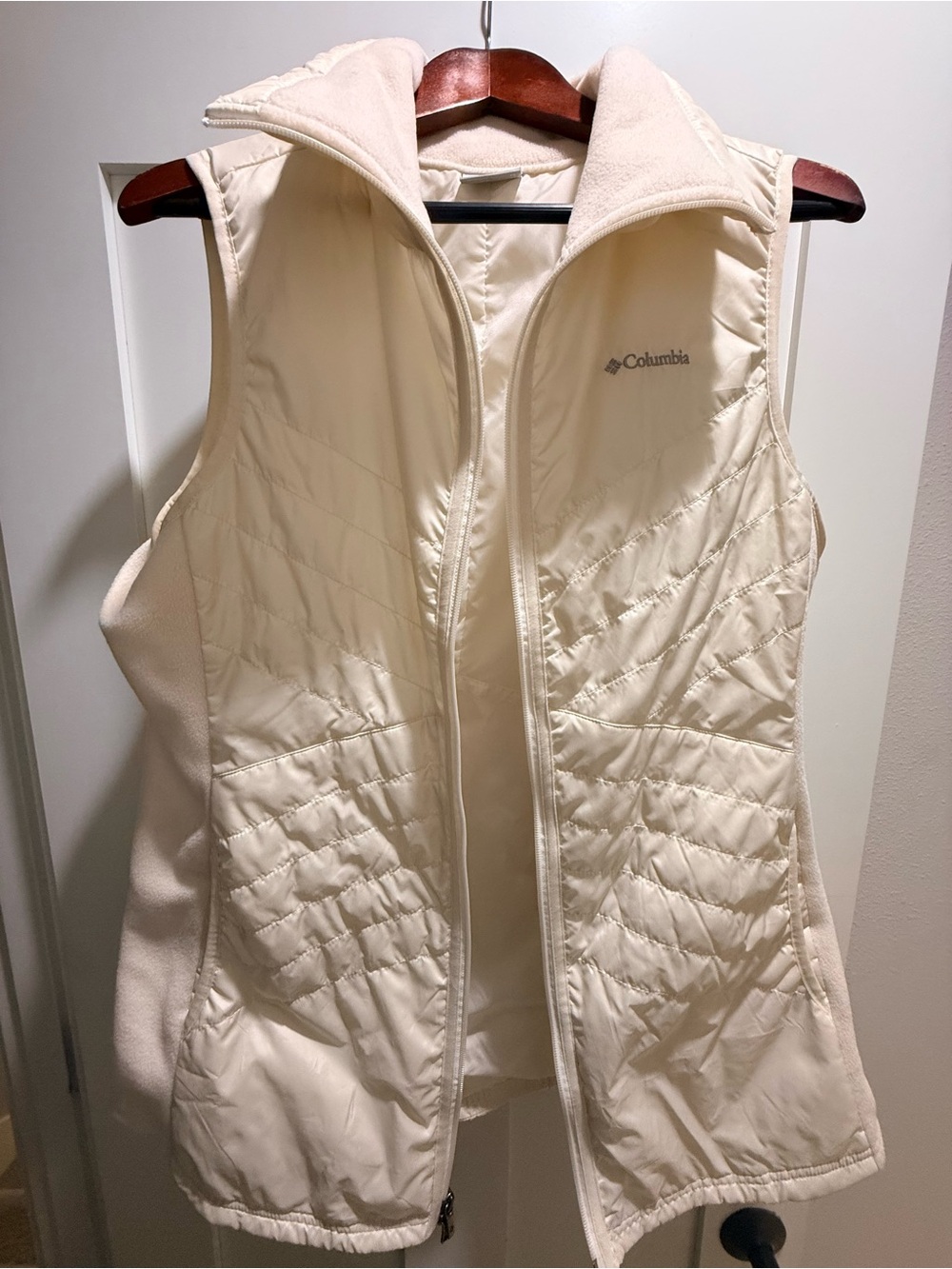 Columbia Women's Layering Vest, Hybrid Quilted and Fleece